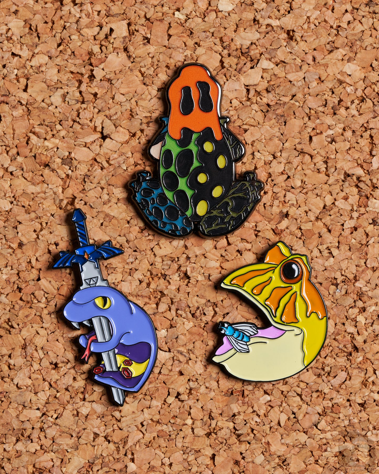 Enamel Pin Bundle | Herpetology Art Pin Set